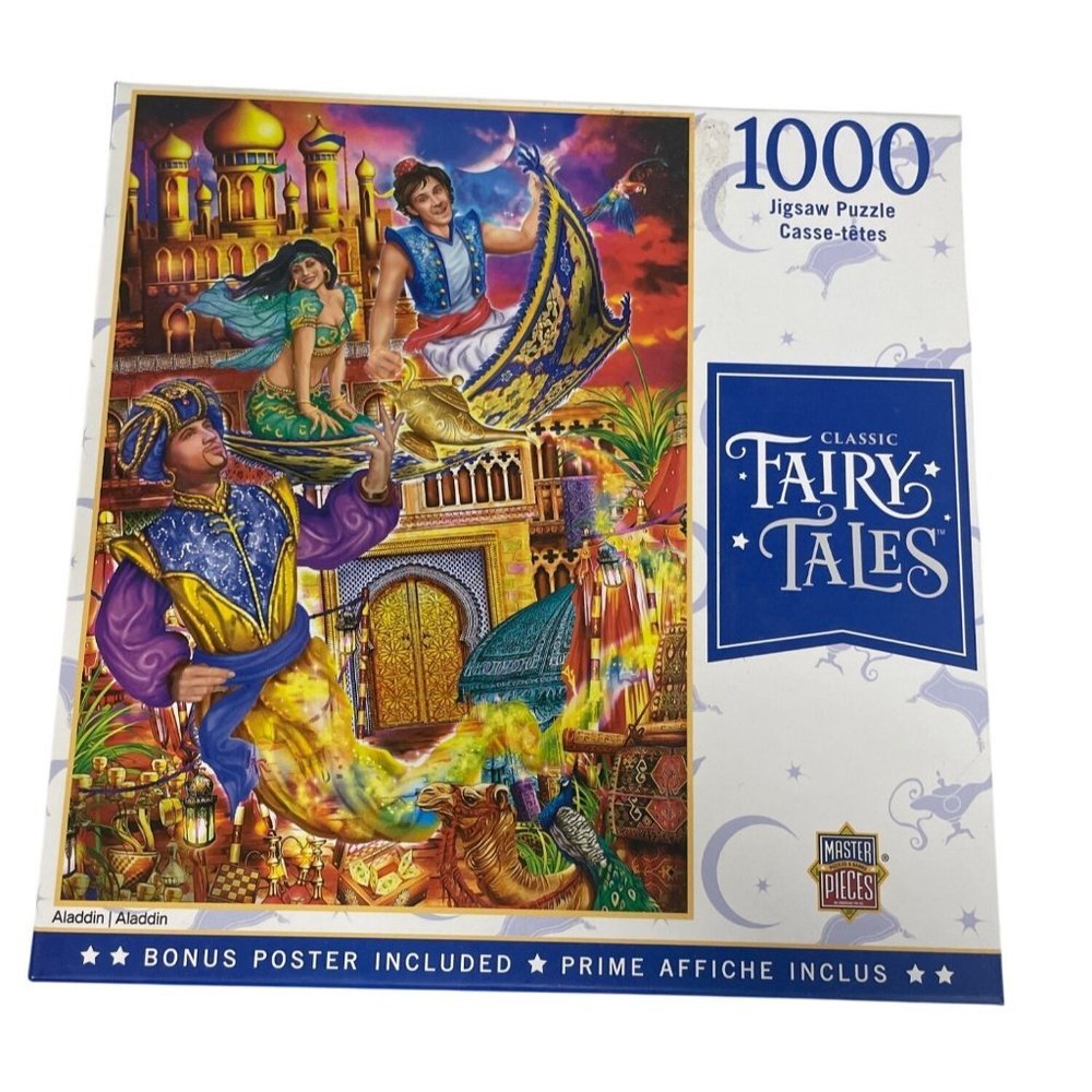 Classic Fairy Tales Aladdin 1000-Piece‎ Jigsaw Puzzle With Bonus Poster